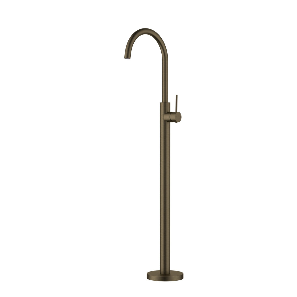 Otus Slimline Bath Mixer Freestanding - Antique Brass