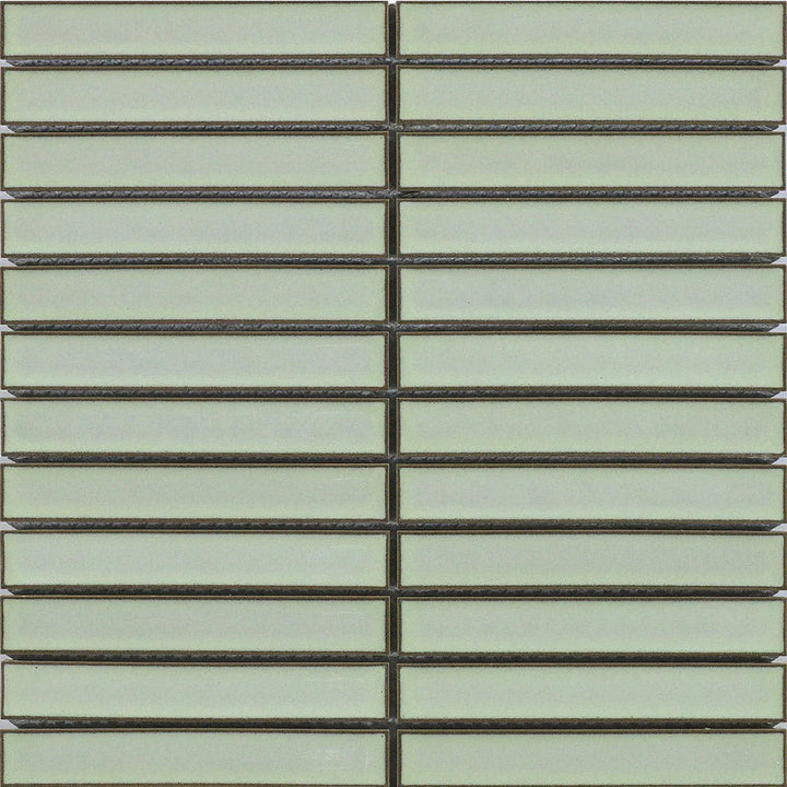 Finger Green (Gloss) Mosaic tile face