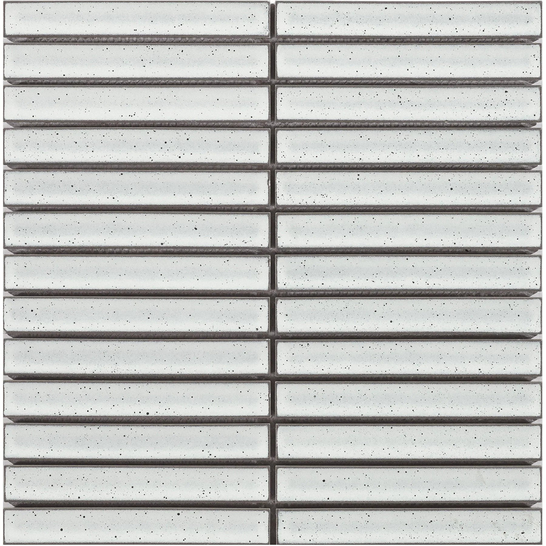 Finger White (Gloss) Mosaic tile face