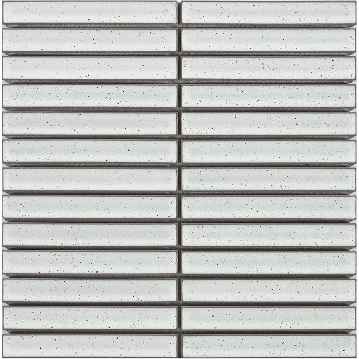 Finger White (Gloss) Mosaic tile face
