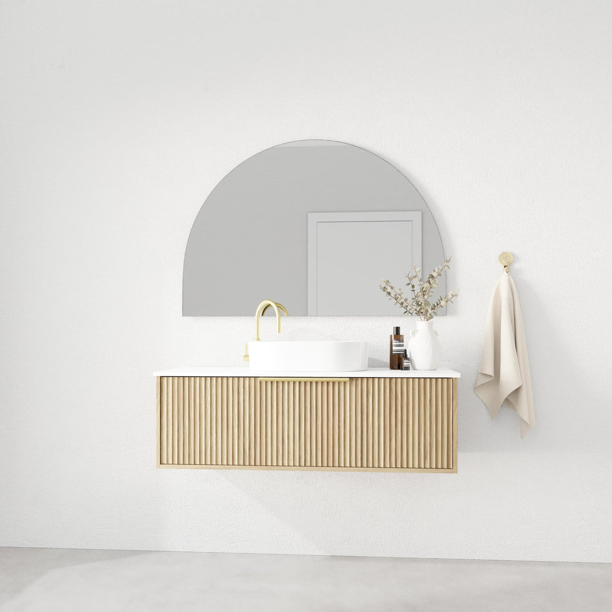 Marquis Cove Vanity – Above Counter Basin - Cove Angled