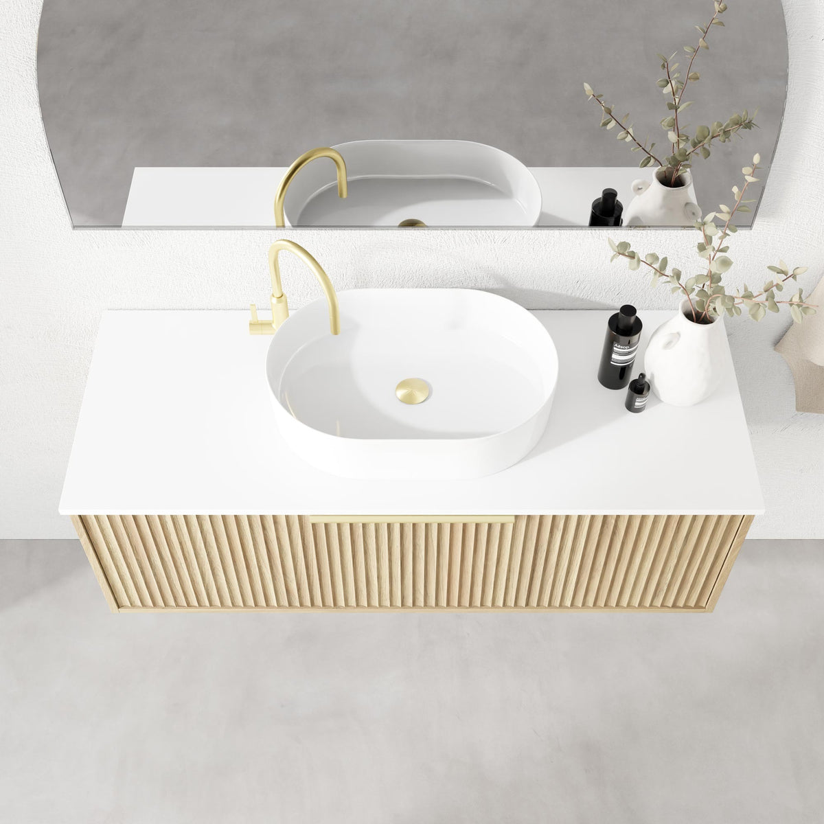 Marquis Cove Vanity – Above Counter Basin - Cove Top