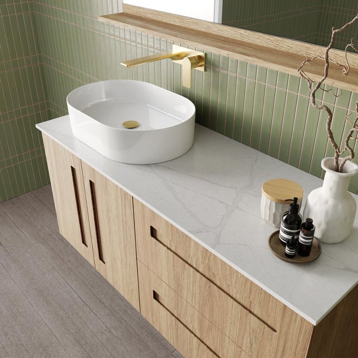 Marquis Gold Vanity – Above Counter Basin, 600–900mm - Gold Basin
