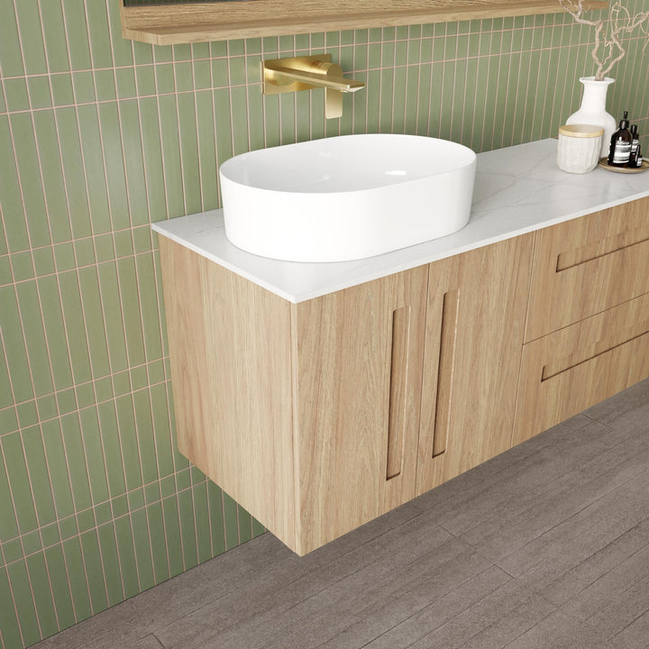 Marquis Gold Vanity – Under Counter Basin, 600–900mm - Gold Side