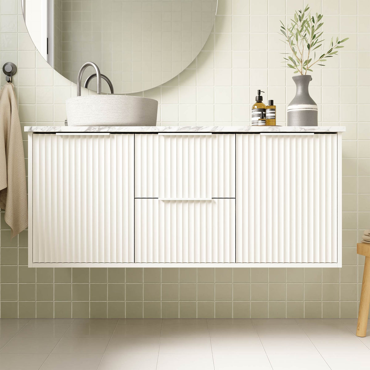 Marquis Lake Vanity – Above Counter Basin - Lake17 Closeup