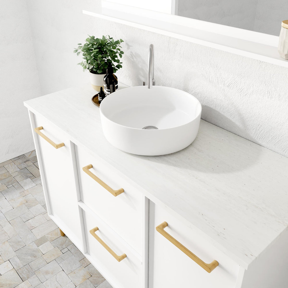 Marquis Palm Vanity – 600–1500mm - Palm Basin