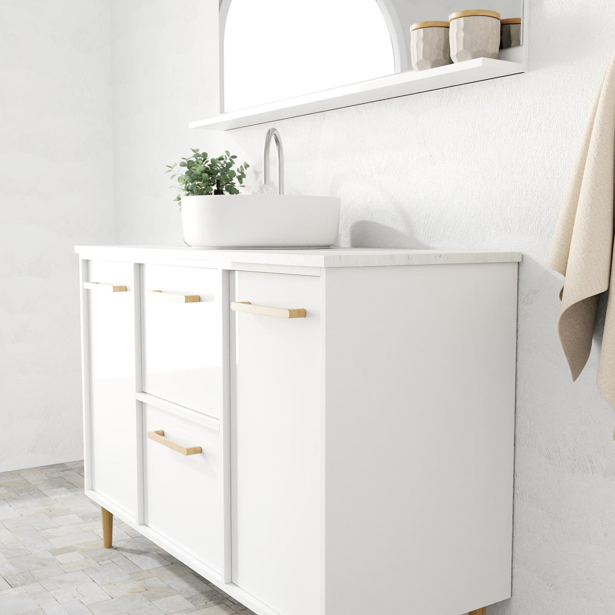 Marquis Palm Vanity – 1800mm - Palm Profile