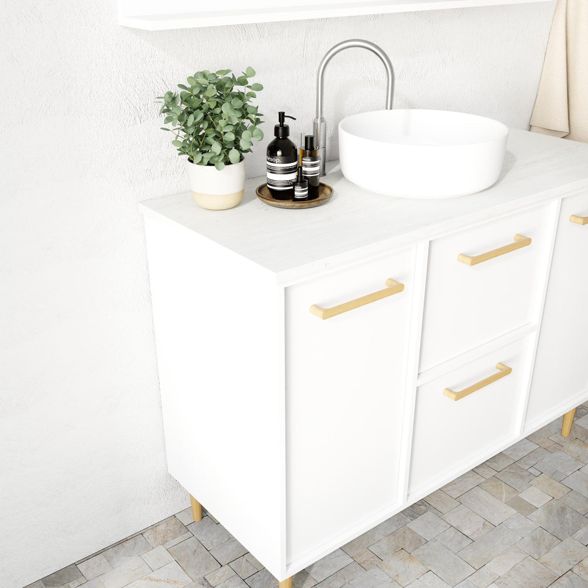 Marquis Palm Vanity – 600–1500mm - Palm SIde