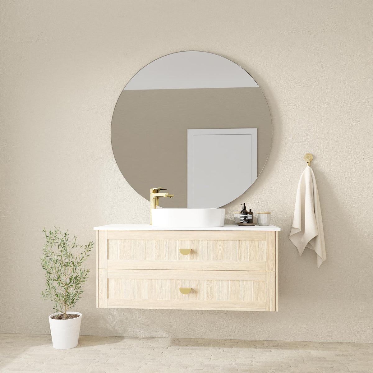 Marquis Pier Vanity – Above Counter Basin - Pier Angled