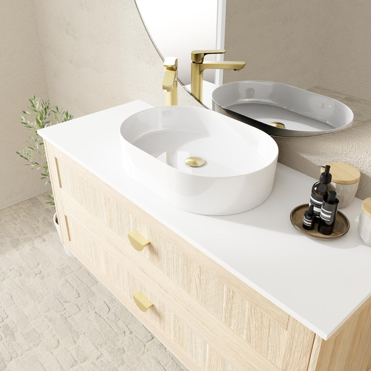 Marquis Pier Vanity – Moulded Top - Pier Basin