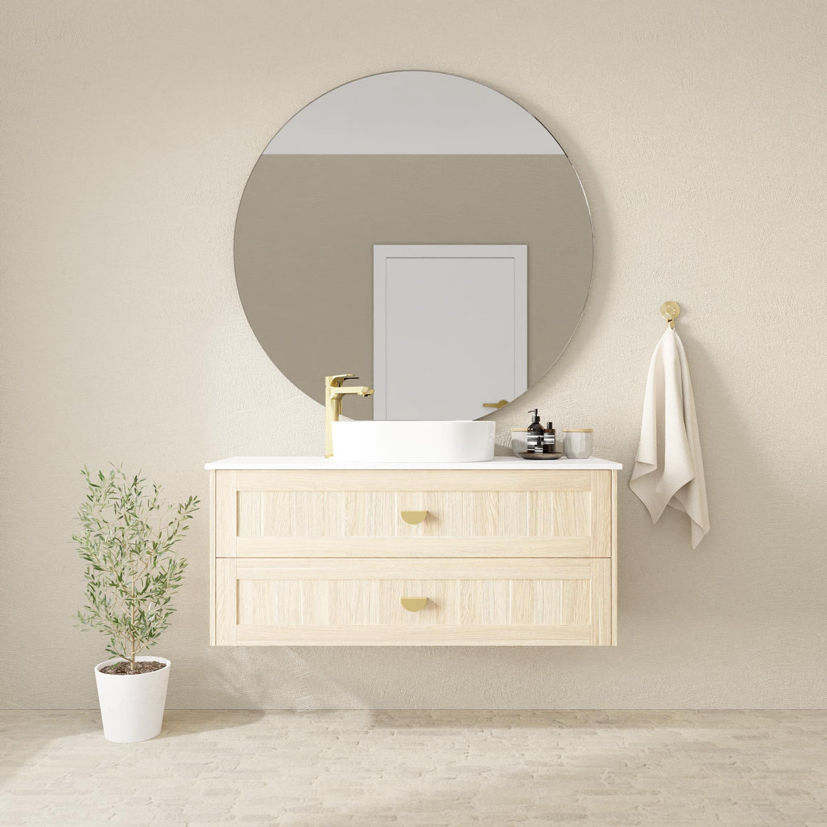 Marquis Pier Vanity – Above Counter Basin - Pier Front