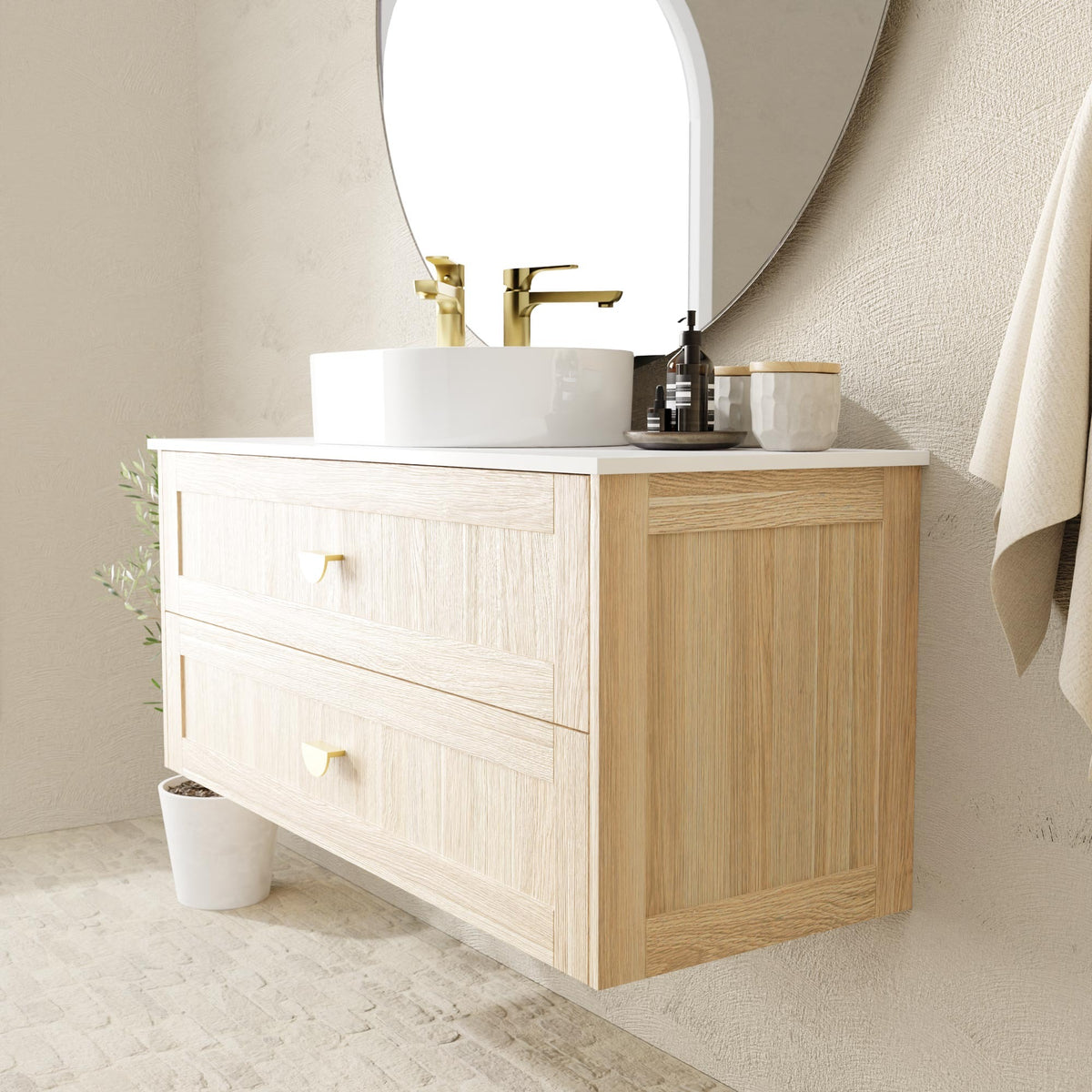 Marquis Pier Vanity – Above Counter Basin - Pier Profile