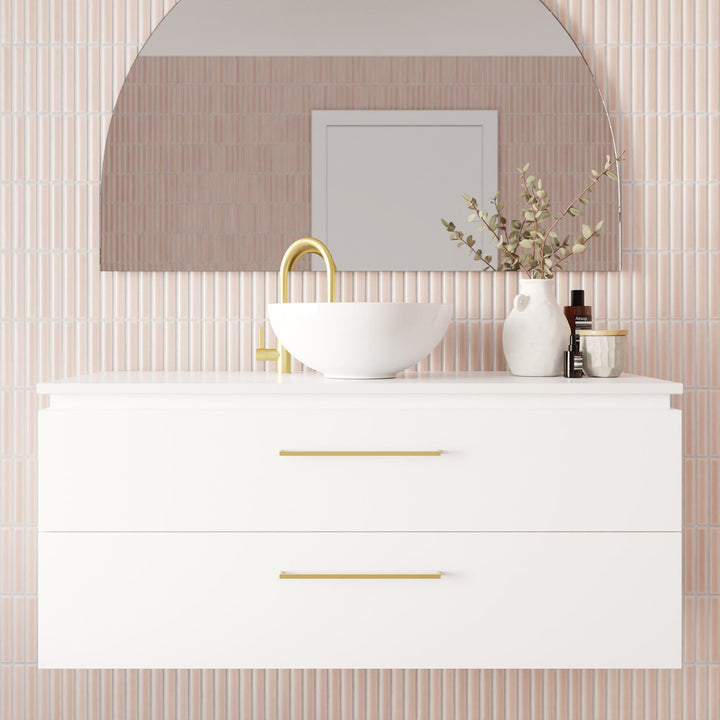 Marquis Riviera Vanity – Under Counter Basin, 1800mm - Riviera Closeup