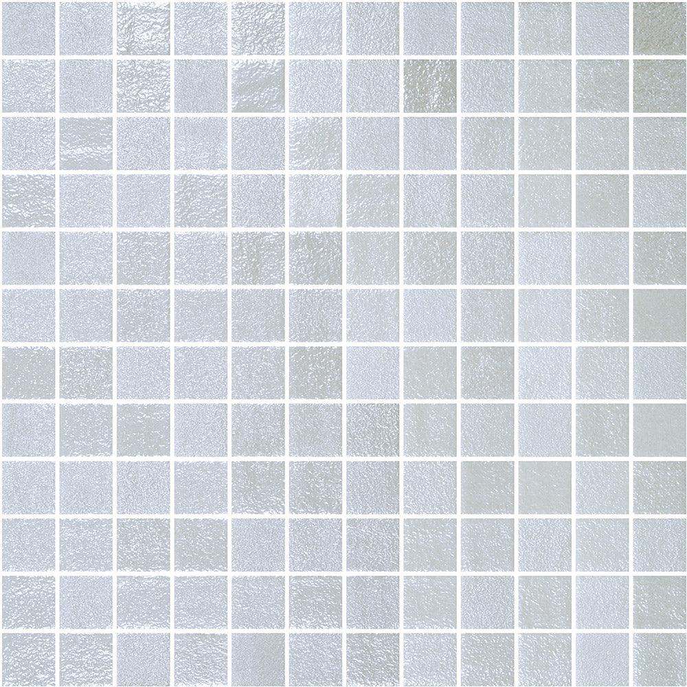 Genuine Pearl White Glass Pool Mosaic tile face