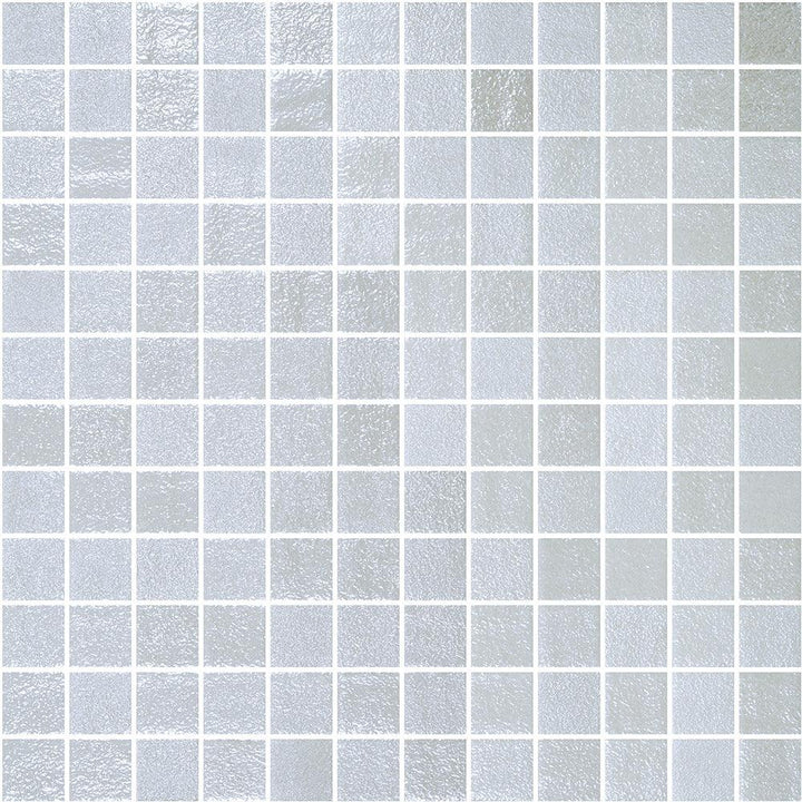 Genuine Pearl White Glass Pool Mosaic tile face