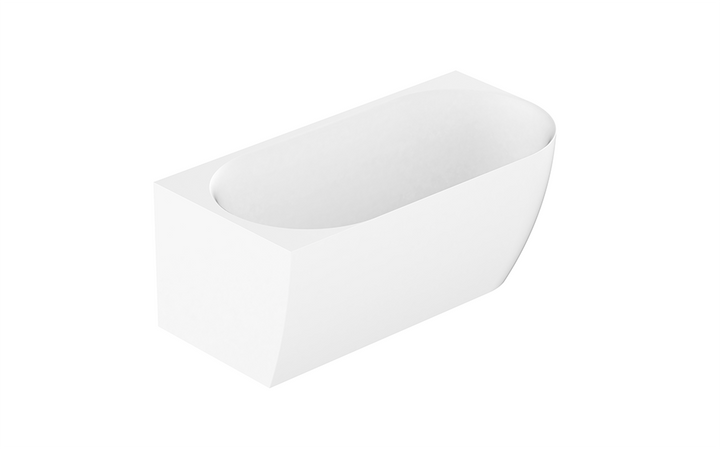 Glacier 1700 Gloss White Corner Bath — gallery