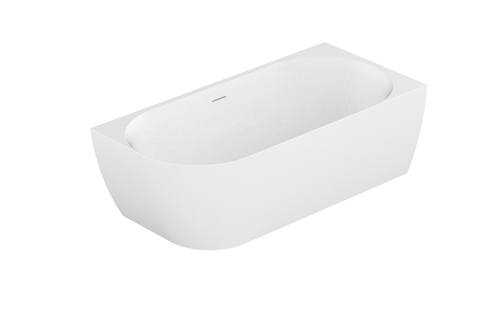 Glacier 1700 Right Corner Matte White Bath