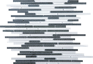 Glasstone SES01 Lava Blend Glass and Stone Mosaic tile face, 305 x 305 mm