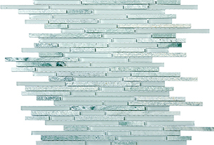 Glasstone SES03 Green Opal Blend Glass and Stone Mosaic – 305 x 305 mm, tile face