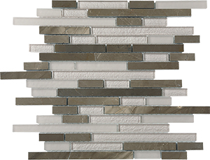 Glasstone SES23 Villa Blend Glass and Stone Mosaic tile face, 300 x 305 mm