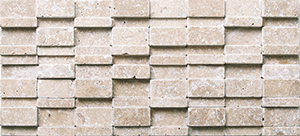 Great Travertine Noce Travertine Mosaic – 320 x 145 mm, tile face