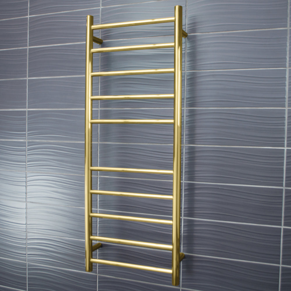 Radiant Heated Round Ladder Towel Rail 430 x 1100mm - gld-rtr430-1