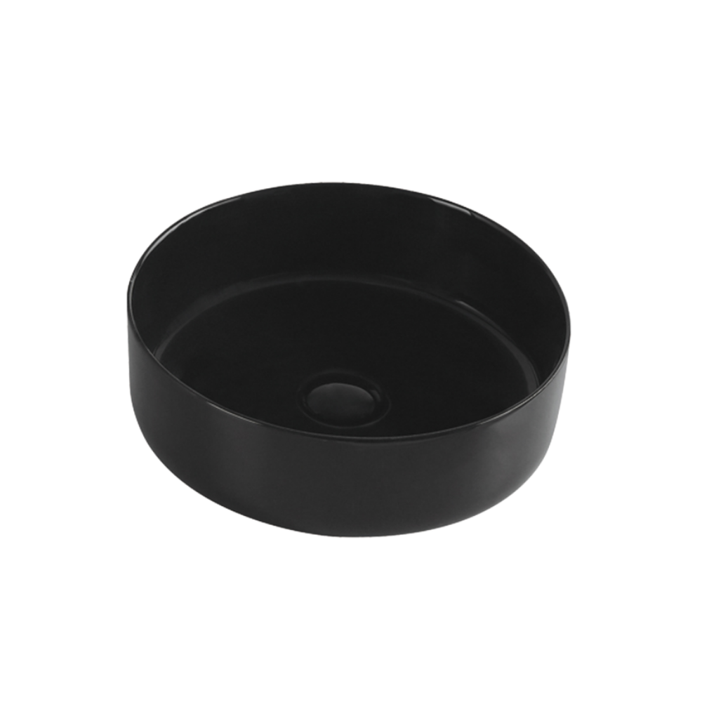 Aulic Dove Matte Black Basin