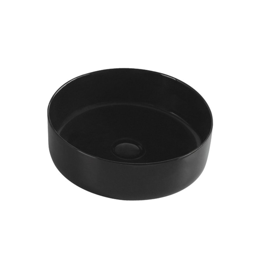 Aulic Dove Matte Black Basin