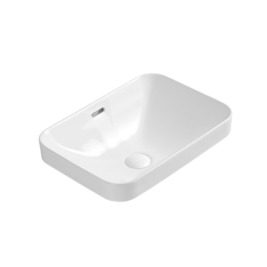 Aulic Barlee Gloss White Semi Inset Basin
