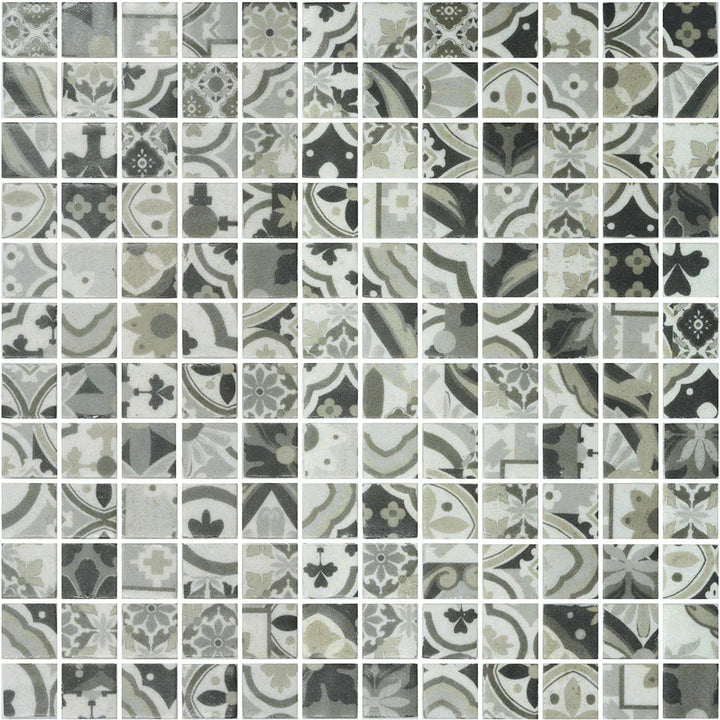 Hidra Style Scarlet Glass Pool Mosaic tile face