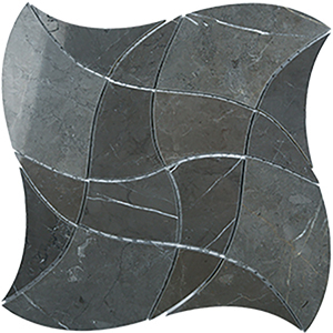 Hiphop Persian Blue Marble Mosaic tile face, 265 x 265 mm