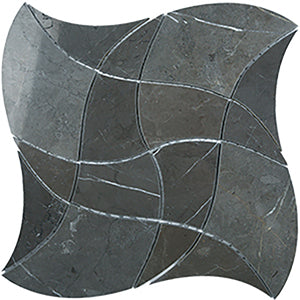 Hiphop Persian Blue Marble Mosaic tile face, 265 x 265 mm