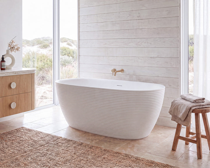 Swell 1700 Freestanding Matte White Bath - ADP image 2