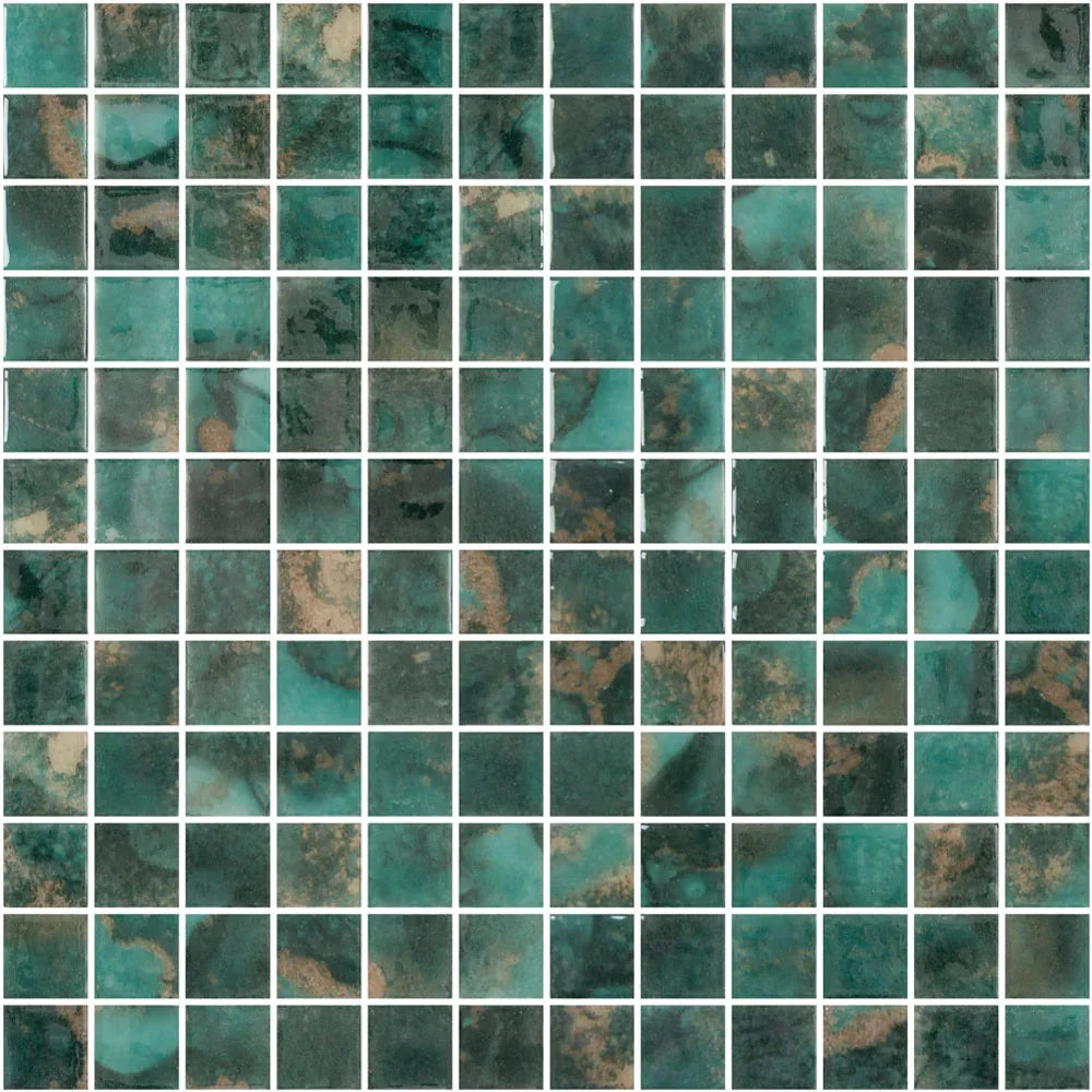 Identity Kintsugi Glass Pool Mosaic tile face