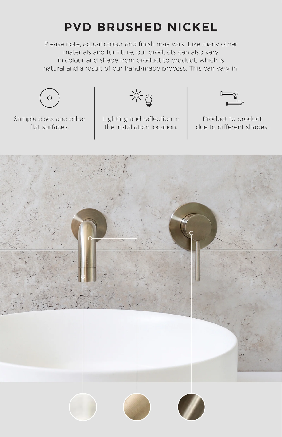 Oppen T-Pull Cabinet Handle (Brushed) - PVD Brushed Nickel