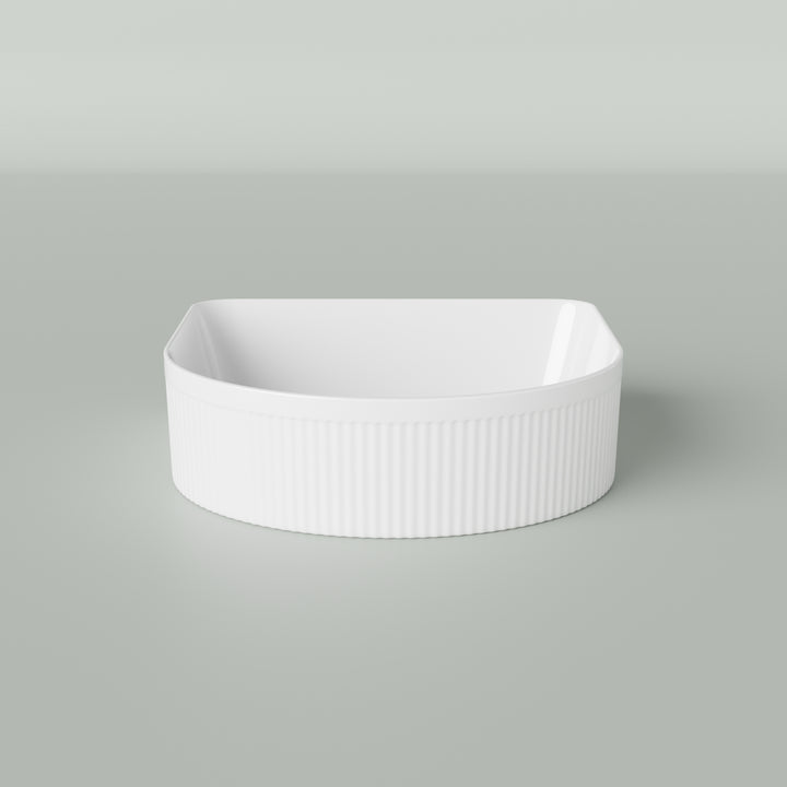 Marquis Arco Fluted Basin - AcroFluted Gloss Side