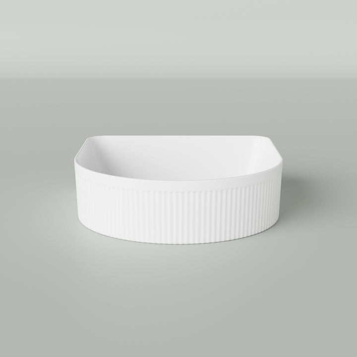 Marquis Arco Fluted Basin - AcroFluted Matte Side