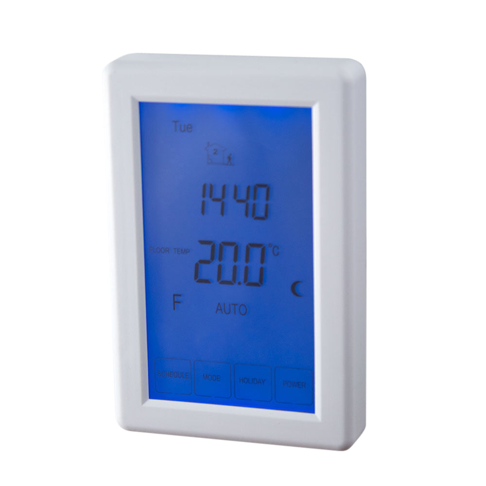 Radiant Digital Underfloor Heating Thermostat - Universal Orientation - ts8100w-th-v-1000px