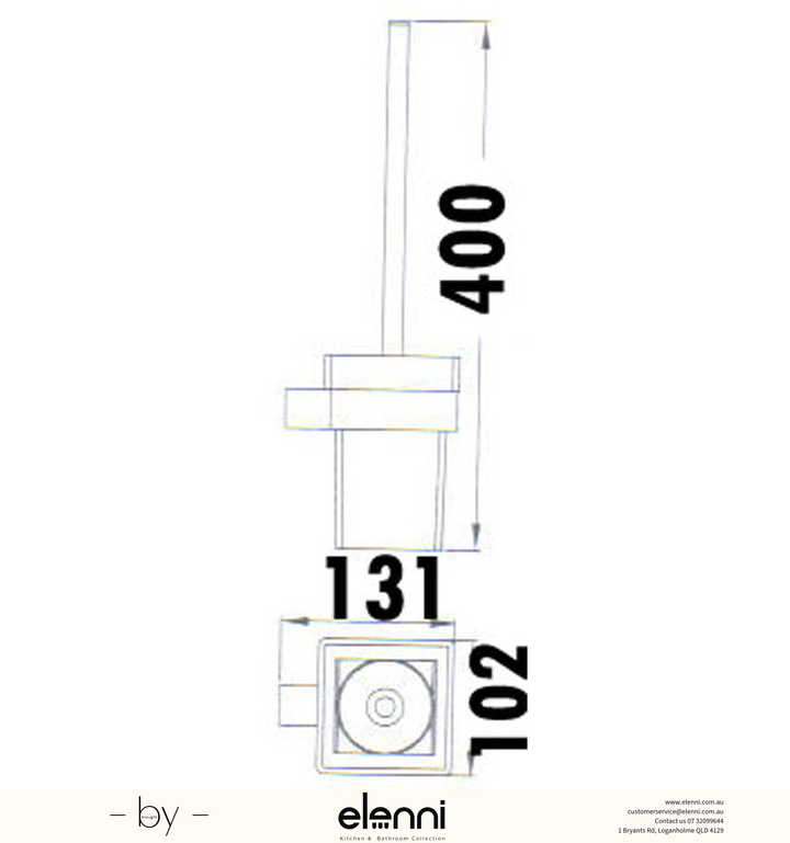 Rosa Toilet Brush Holder - Elenni specification drawing
