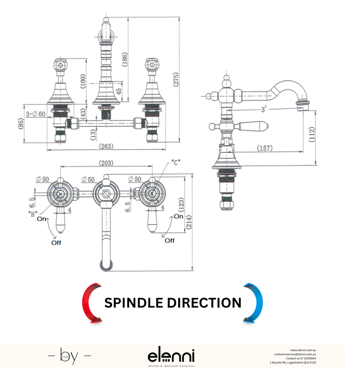 Bordeaux Basin Set - Elenni specification drawing
