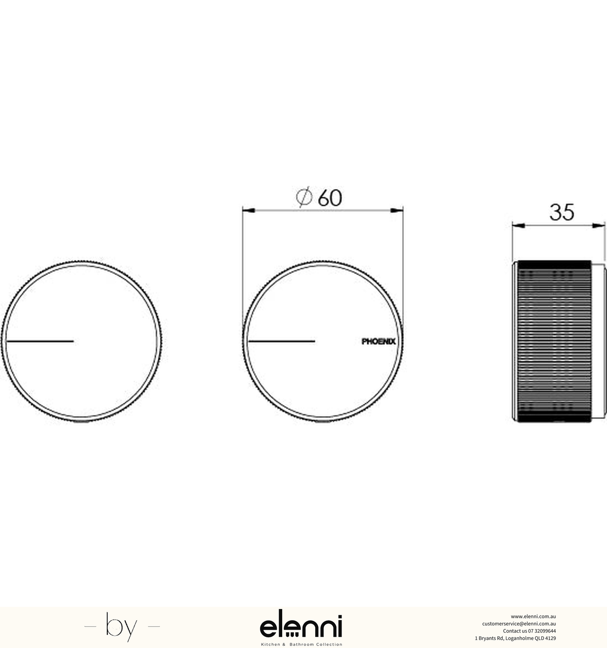 Axia Wall Top Assemblies - Elenni specification drawing