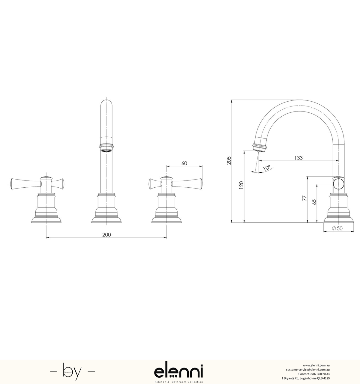 Cromford Basin Set - Elenni specification drawing
