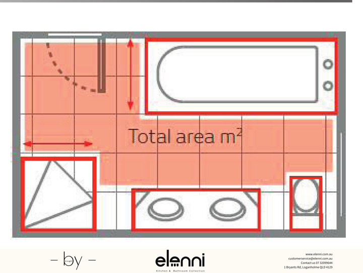 Radiant In-Screed Professional Floor Heating Cable Kit (Bathroom) - Elenni Kiri specification drawing
