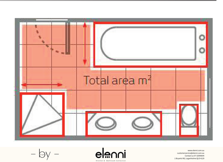 Radiant Under Tile Professional Floor Heating Cable Kit - Elenni Kiri specification drawing