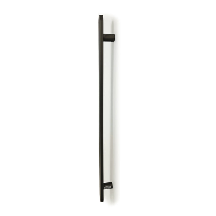 Radiant Heated Vertical Flat Bar Towel Rail 50 x 930mm - gmg-fvtr-930-side