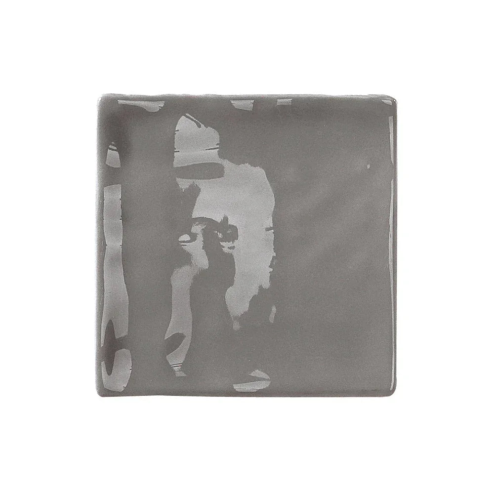 Luxe Smoke Grey Ceramic Wall Tile tile face