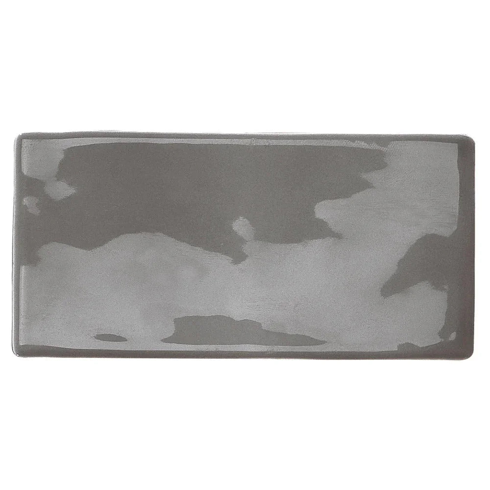 Luxe Smoke Grey Ceramic Wall Tile tile face
