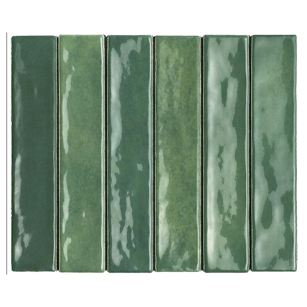 Mallorca Green Ceramic Wall Tile tile face