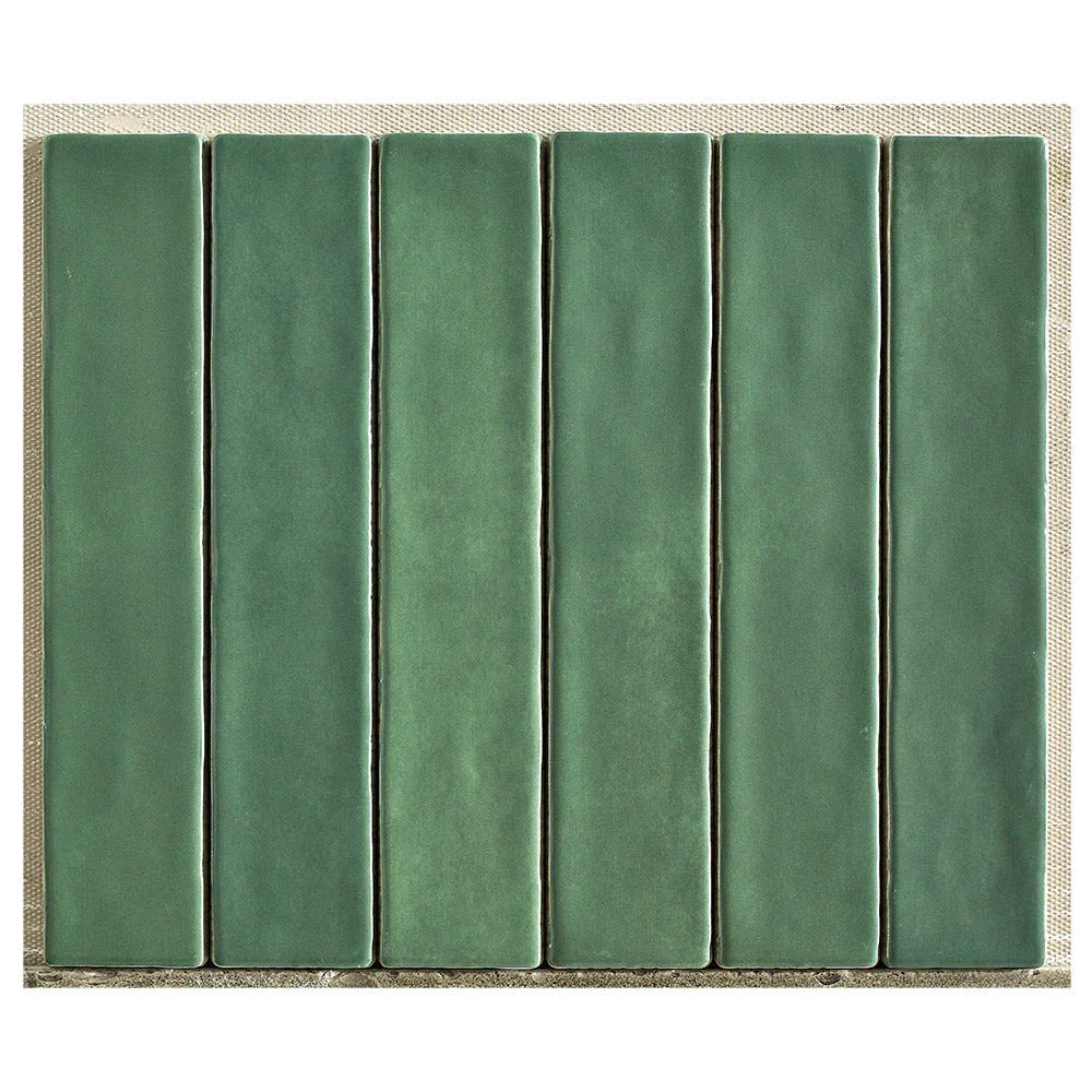 Mallorca Green Ceramic Wall Tile tile face