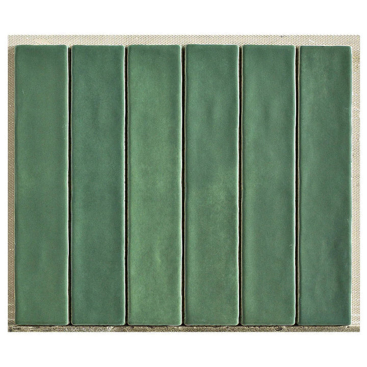 Mallorca Green Ceramic Wall Tile tile face